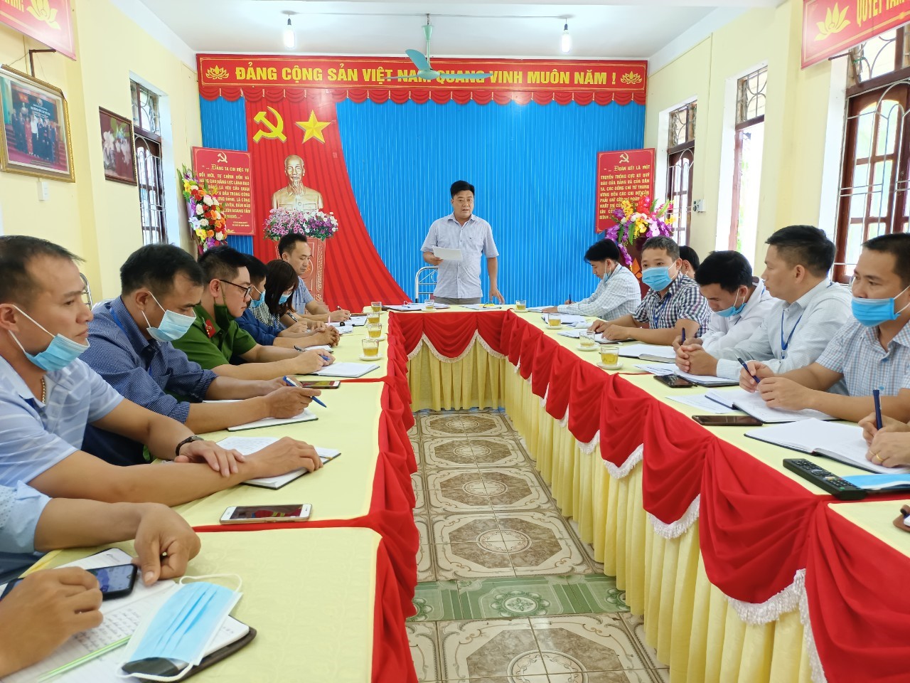 Phó Chủ tịch UBND huyện Ngô Mạnh Cường kiểm tra, làm việc tại cơ sở