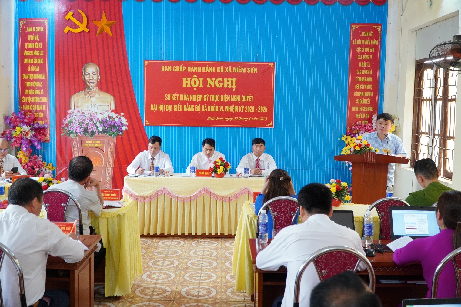 Đảng ủy xã Niêm Sơn sơ kết giữa nhiệm kỳ thực hiện Nghị quyết Đại hội