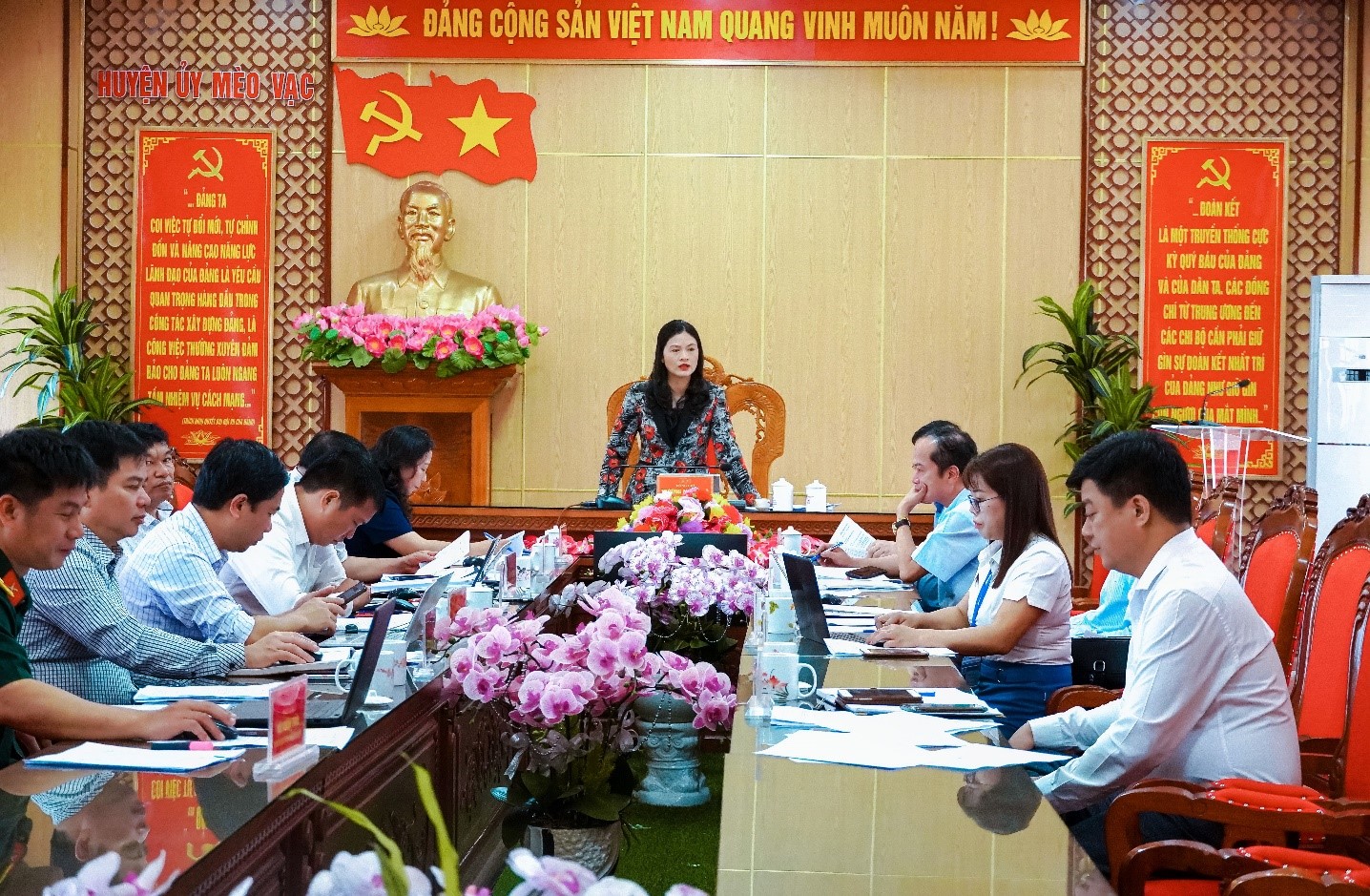 Tổ công tác theo quyết định 575 dự phiên họp tháng 4 của Ban thường vụ Huyện ủy Mèo Vạc